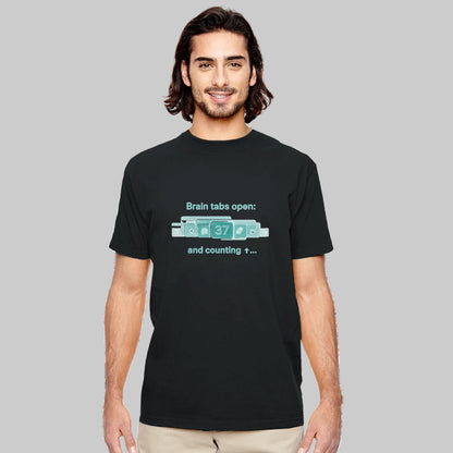 Product featuring a clean, modern typographic design with a witty relatable phrase, shown on a neutral background.